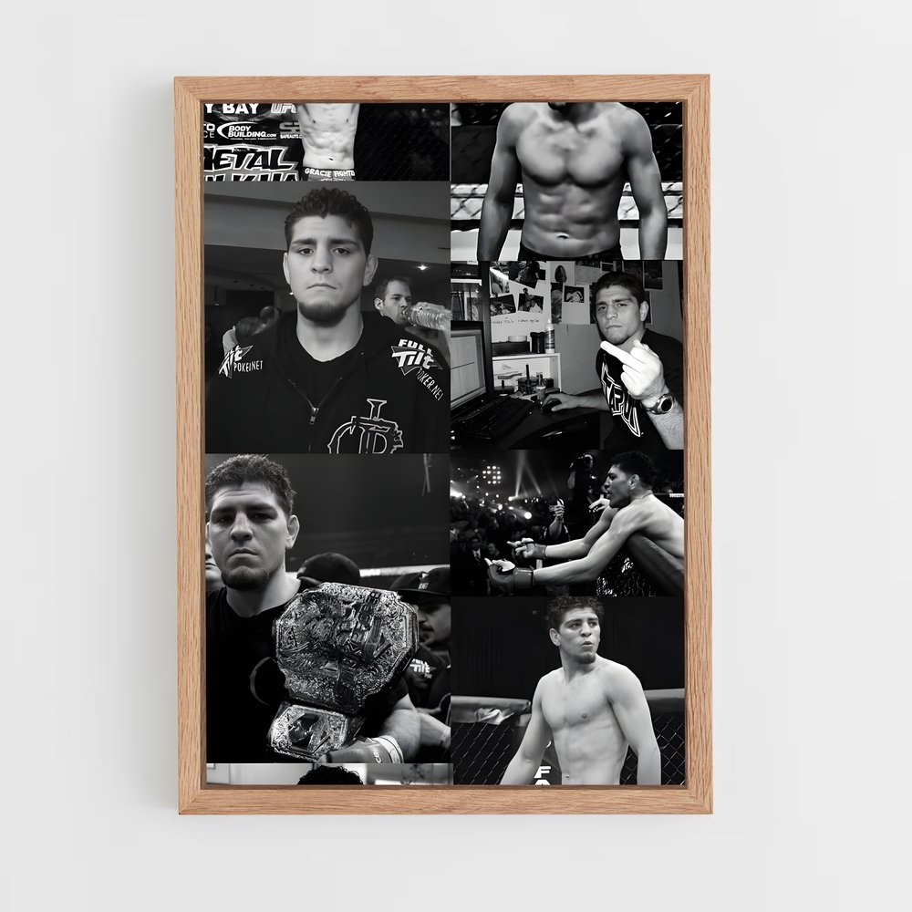 Poster Nick de diaz – affiche MMA (vue 4)